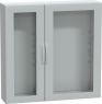 Control cabinet, (H x W x D) 1250 x 1250 x 320 mm, IP65, polyester, light gray, NSYPLA12123TG