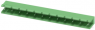 Pin header, 12 pole, pitch 7.5 mm, angled, green, 1766110