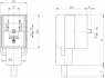 Sensor actuator cable, valve connector DIN shape B to open end, 2 pole + PE, 2 m, PVC, black, 4 A, 12245