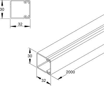 HKL3030.1 Kleinhuis Cable Channels Image 2