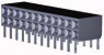 Socket header, 24 pole, pitch 2.54 mm, straight, black, 5535512-3