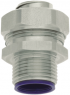 Straight hose fitting, M20, 20 mm, brass, nickel-plated, IP65, metal, (L) 33.5 mm