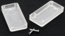 ABS enclosure, (L x W x H) 50 x 25 x 15 mm, transparent, IP54, 1551USB2CLR