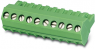 Socket header, 12 pole, pitch 5 mm, angled, green, 1768859