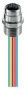 Socket, M12, 4 pole, crimp connection, screw locking, straight, 24753