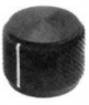 Button, cylindrical, Ø 31.75 mm, (H) 19.05 mm, black, for rotary switch, 6-1437621-9