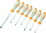 Screwdriver kit, PZ0, PZ1, PZ2, 4 mm, 5 mm, 6 mm, Pozidriv/slotted, AV05015