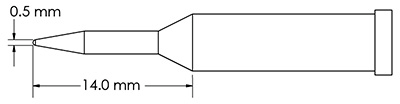 GT4-CN0005A METCAL Soldering tips, desoldering tips and hot air nozzles