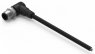 Sensor actuator cable, M12-cable plug, angled to open end, 4 pole, 2 m, PVC, black, 5 A, 643632120304