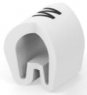 PVC cable maker, imprint "W", (L) 4.5 mm, max. bundle Ø 5.7 mm, white, EC5687-000