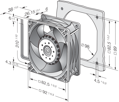 3214 JH3 ebm-papst Axial Fans Image 2