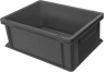 Euro container, black, (L x W x D) 252 x 152 x 102 mm, H-18S 32120