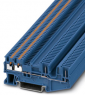 Through terminal block, push-in connection, 0.14-1.5 mm², 4 pole, 17.5 A, 6 kV, blue, 3212400