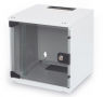 6 U wall enclosure, (H x W x D) 330 x 312 x 300 mm, IP20, sheet steel, light gray, DN-10-05U-1