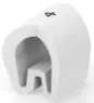 PVC cable maker, imprint "4", (L) 4.5 mm, max. bundle Ø 3.2 mm, white, EC5143-000