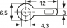 60-2804-11, M 4 silver-plated solder lug