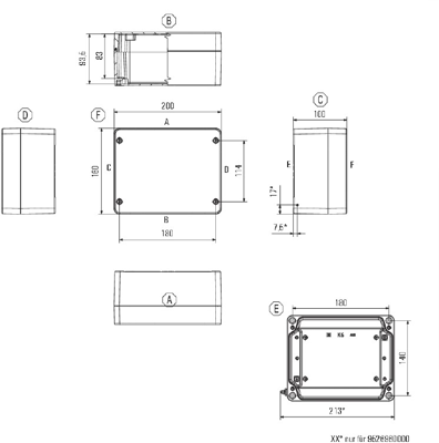 1937870000 Weidmüller General Purpose Enclosures Image 2