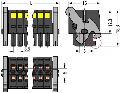 713-1105/037-047 WAGO PCB Connection Systems Image 2