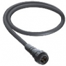 Sensor actuator cable, 7/8"-cable plug, straight to open end, 4 pole, 5 m, PUR, black, 8 A, 82161