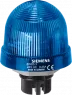 Recessed LED permanent light, Ø 70 mm, blue, 24 V AC/DC, IP65