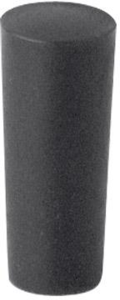 Snap-on lever cap, cylindrical, Ø 6.4 mm, (L) 15 mm, black, for toggle switch, 203.105.011