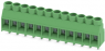 PCB terminal, 12 pole, pitch 6.35 mm, AWG 24-10, 32 A, screw connection, green, 1713846