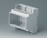 Polycarbonate DIN rail enclosure, (L x W x H) 58 x 88 x 90 mm, light gray, B6704102