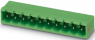 Pin header, 8 pole, pitch 5.08 mm, angled, green, 1923924