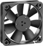 DC axial fan, 12 V, 60 x 60 x 15 mm, 19 m³/h, 16 dB, slide bearing, ebm-papst, 612 FL