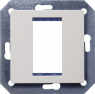 DELTA i-system module carrier single, incl. intermediate frame, titanium white