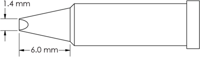 GT4-CH0014P METCAL Soldering tips, desoldering tips and hot air nozzles