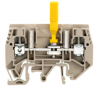 Isolating and measuring isolating terminal block, screw connection, 0.5-10 mm², 41 A, 6 kV, dark beige, 1938820000