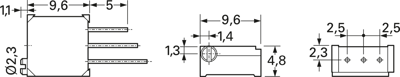 CT-94EW-503-50K OHM Nidec Copal Trimmer Potentiometers Image 2