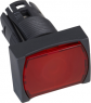 Pushbutton, illuminable, groping, waistband rectangular, red, mounting Ø 16 mm, ZB6DW4