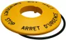 Back ground disc, for emergency-off pushbutton, TH893002000