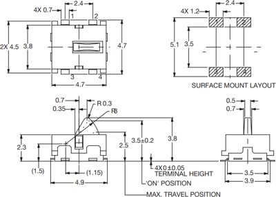 HDT0004 C & K Snap Action Switches Image 4