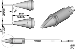 R470021 JBC Soldering tips, desoldering tips and hot air nozzles