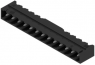 Pin header, 13 pole, pitch 5.08 mm, angled, black, 1780290000
