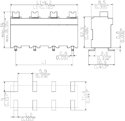 1473840000 Weidmüller PCB Terminal Blocks Image 3