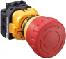 Emergency stop, Turn/pull release, mounting Ø  22 mm, unlit, 250 V, 3 Form B (N/C) + 1 Form A (N/O), XW1E-BV413MFR