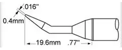 SCV-CNB04AR METCAL Soldering tips, desoldering tips and hot air nozzles Image 3