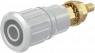4 mm socket, threaded bolt, mounting Ø 12.2 mm, CAT III, CAT IV, white, 23.3140-29