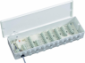 Terminal block, 230 VAC, white, 010120141500