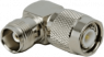 Coaxial adapter, 50 Ω, TNC plug to TNC socket, angled, 0405071