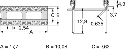 001-1-014-3-G3STF-XT0 MPE-GARRY Semiconductor Sockets, Holders Image 2