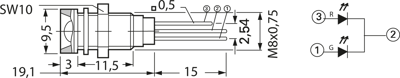 2664.8301 Mentor Signal Lamps, Indicators, Arrays Image 2