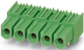 Socket header, 3 pole, pitch 10.16 mm, angled, green, 1969548