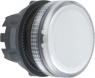 Signal light, illuminable, waistband round, front ring black, mounting Ø 22 mm, ZB5AV07