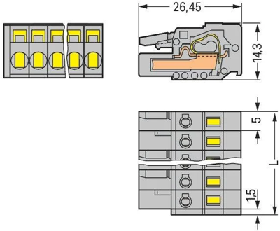 231-103/026-000 WAGO PCB Connection Systems Image 2