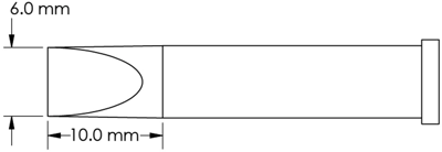 GT6-CH0060S METCAL Soldering tips, desoldering tips and hot air nozzles